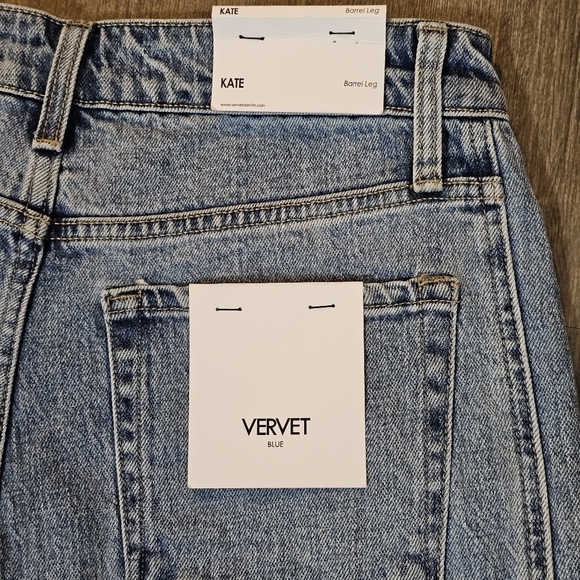 Vervet Barrel Leg Kate Jeans Size 27 NWT - Picture 7 of 9